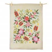 Tea Towel | Christmas Flora | Organic Cotton